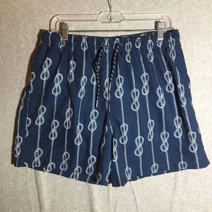 Mens Seastate Swimming Trunks Shorts Nautical Blue White Casual Summer Spring